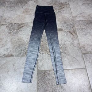 Lululemon Womens High Rise Leggings 2 Wunder Under Space Dye Ombre Melange